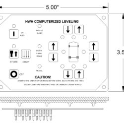 HWH RAP11439 PANEL, CONTROL AND INDICATOR LIGHTS
